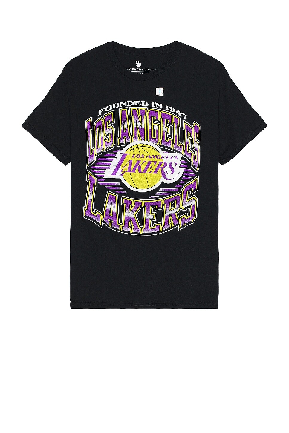 

Футболка Junk Food Lakers Chrome Lines Flea Market, черный