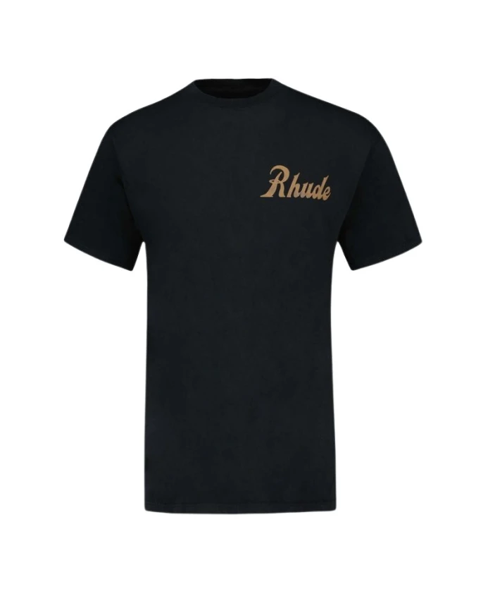 

Футболка S из хлопка для продажи и обслуживания Rhude, черный