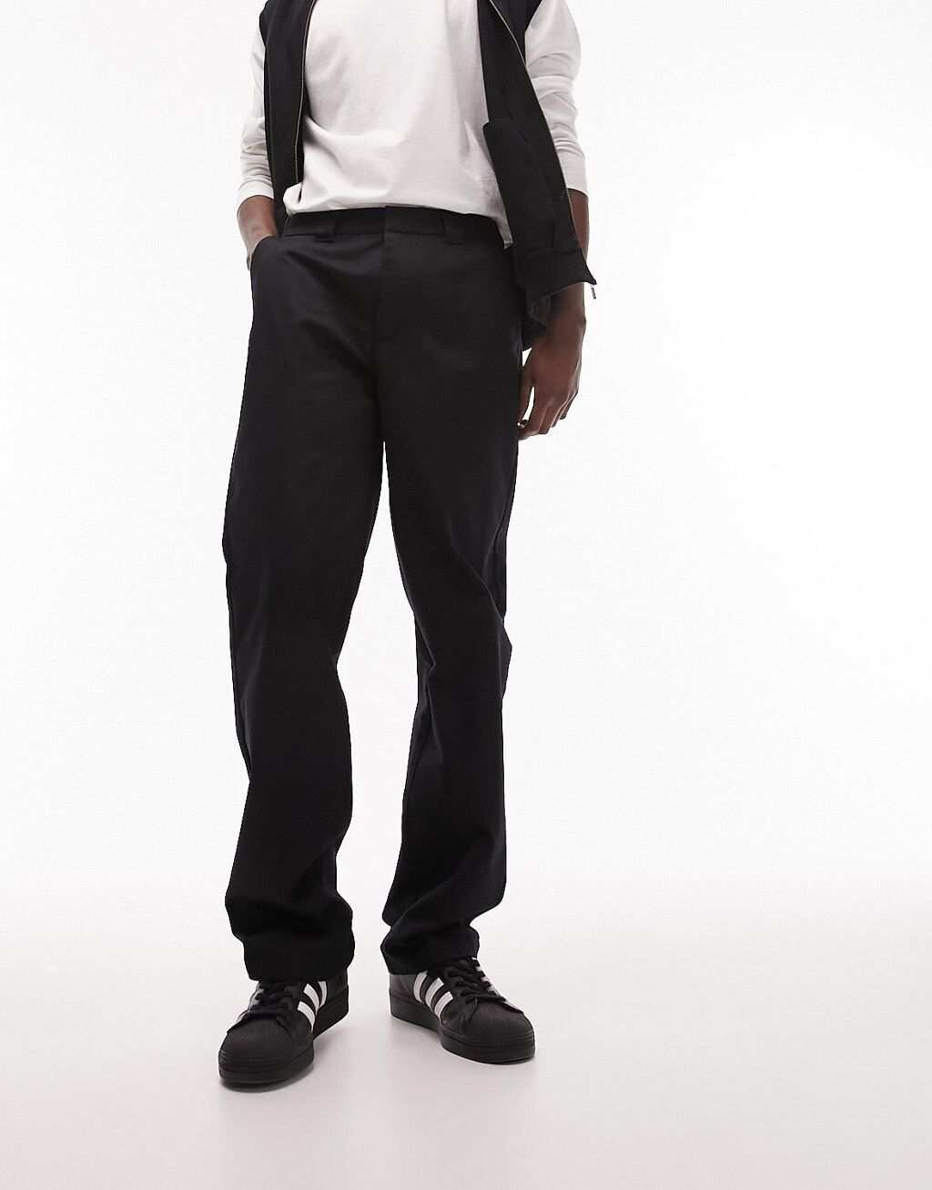 

Черные свободные брюки Topman, Черный
