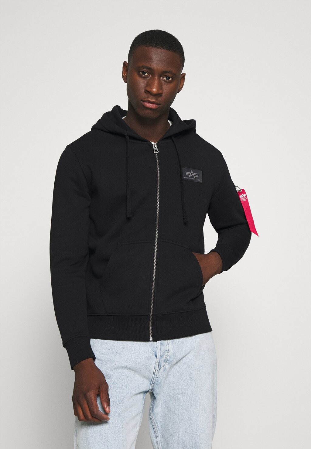 

Толстовка на молнии Alpha Industries, черный