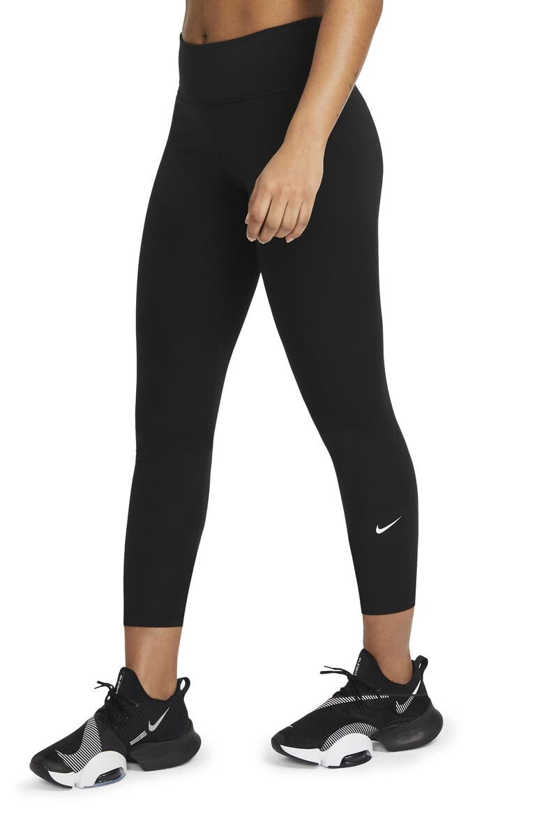 

Леггинсы One Capri NIKE, черно-белый