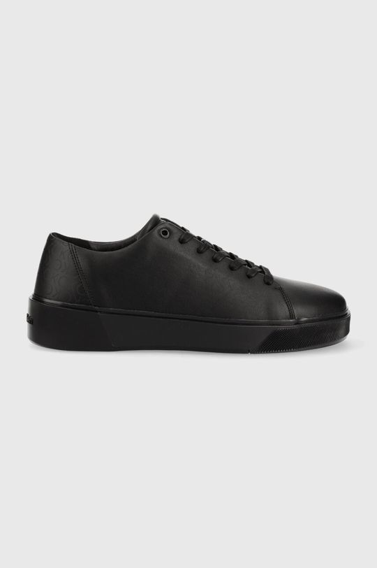 цена Кожаные кроссовки LOW LACE UP LTH MONO Calvin Klein, черный