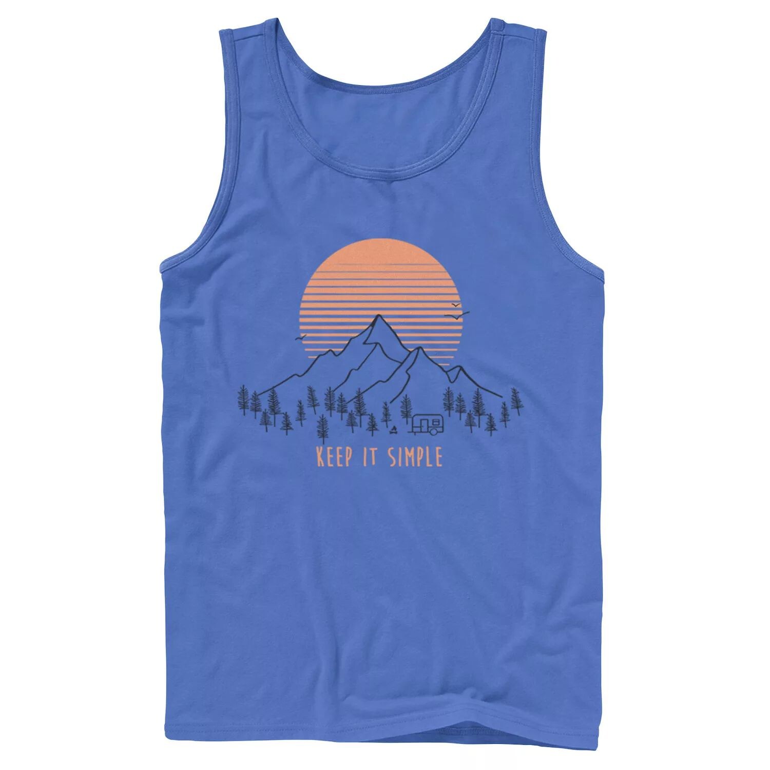 

Мужская майка Keep It Simple Snowy Mountain Sunset Sketch Licensed Character