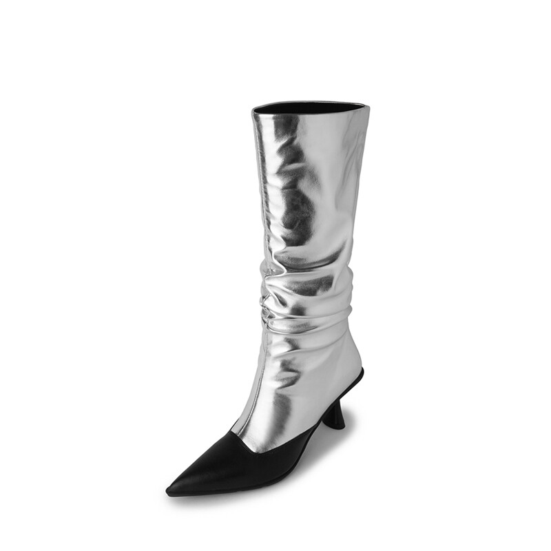 

Сапоги женские Pvaj, цвет Black plus off-white