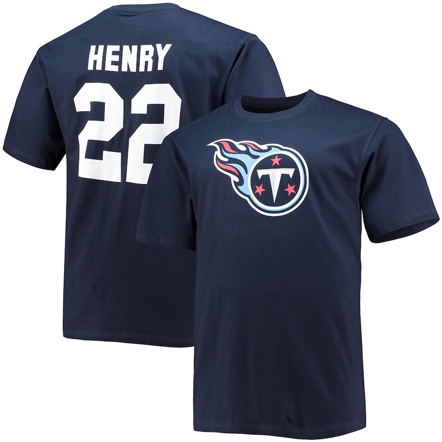

Футболка с именем и номером Fanatics Branded Tennessee Titans, нави