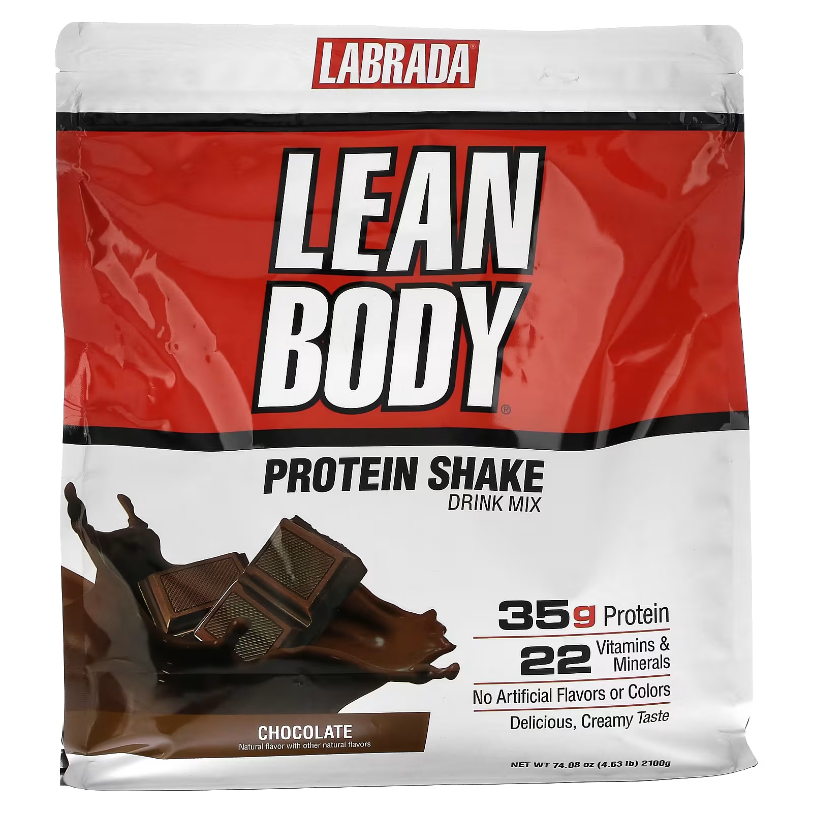 Протеиновый коктейль Labrada Nutrition Lean Body Protein Shake Drink Mix шоколад, 2100 г labrada nutrition carbwatchers lean body ваниль 20 пакетиков 2 29 унц 65 г каждый
