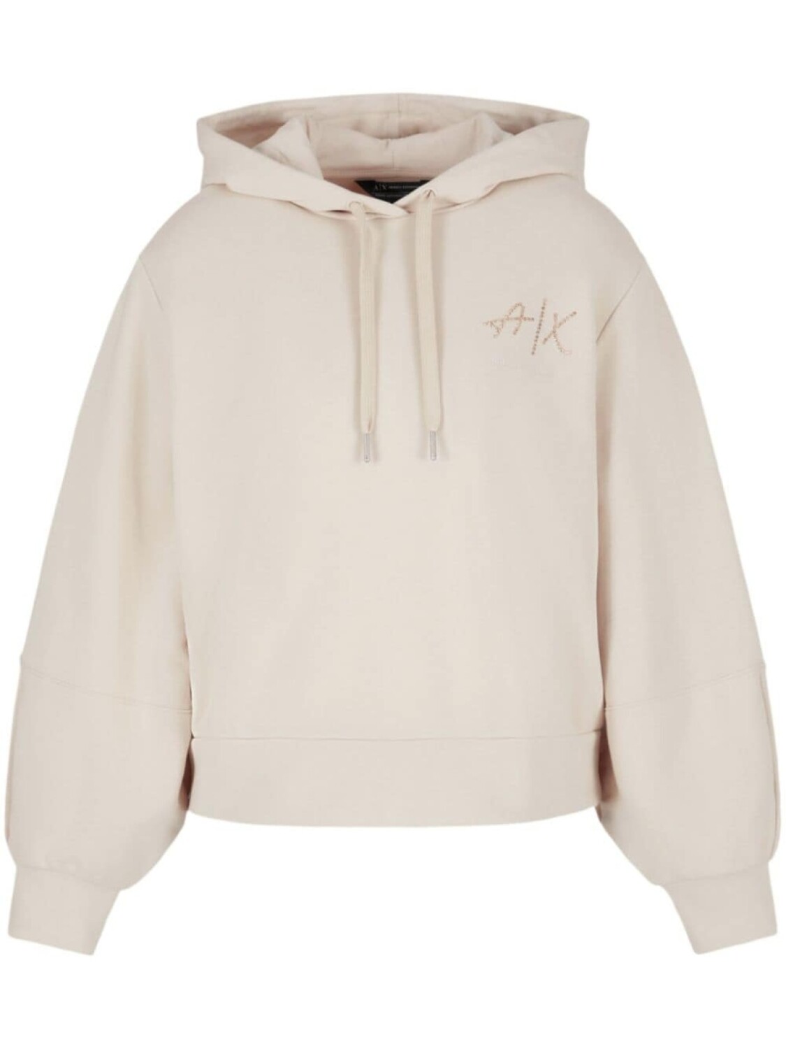 

Armani Exchange махровое худи с логотипом, нейтральный цвет
