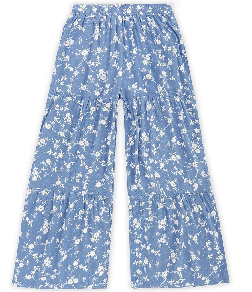 Многоярусные эластичные брюки с принтом Honey & Sparkle для больших девочек 7–16 лет, синий