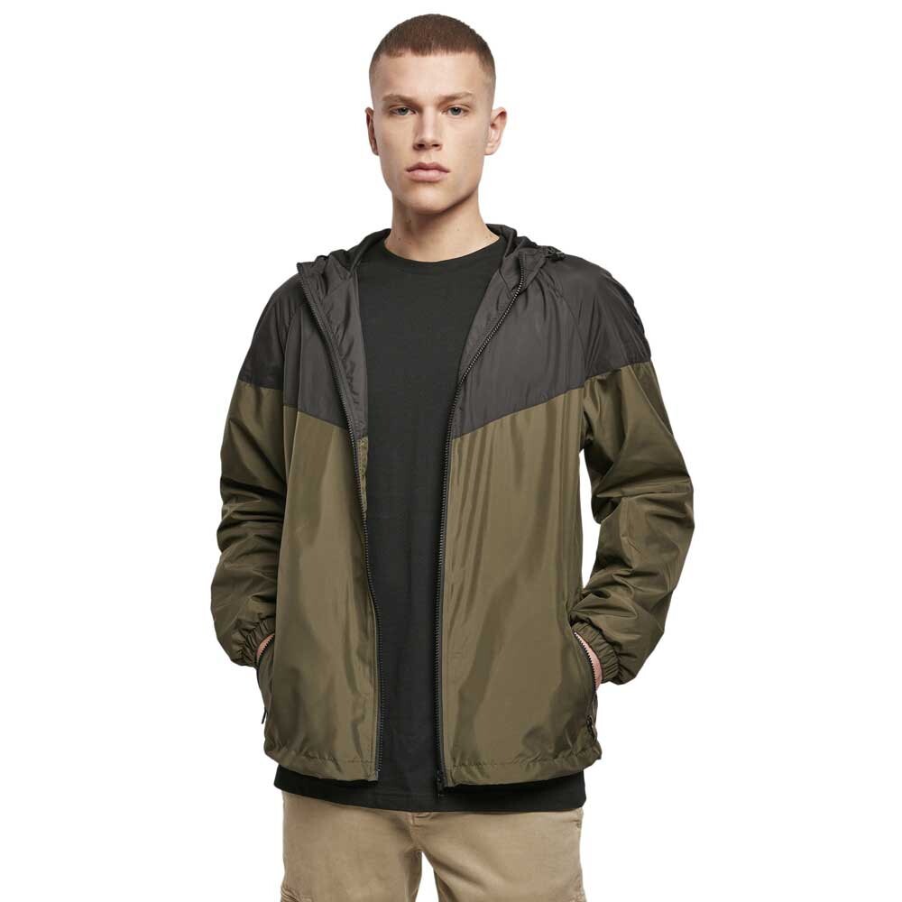 

Куртка Build Your Brand 2-Tone Tech Windrunner, зеленый