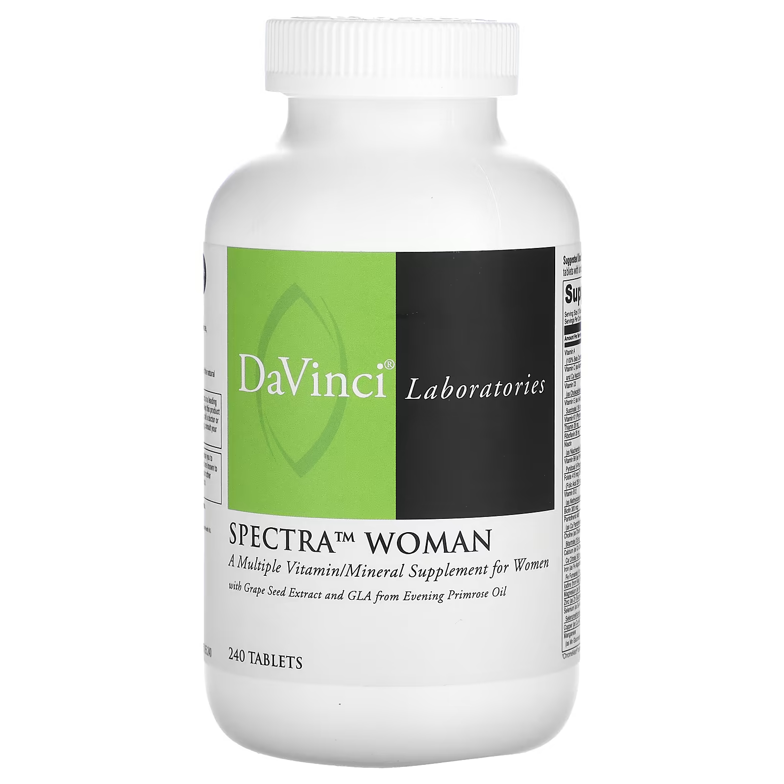 Витаминно-минеральные комплекс DaVinci Laboratories of Vermont Spectra Woman, 240 таблеток бады для женского здоровья bioniq essential вуман – woman легкоусвояемое железо для женщин