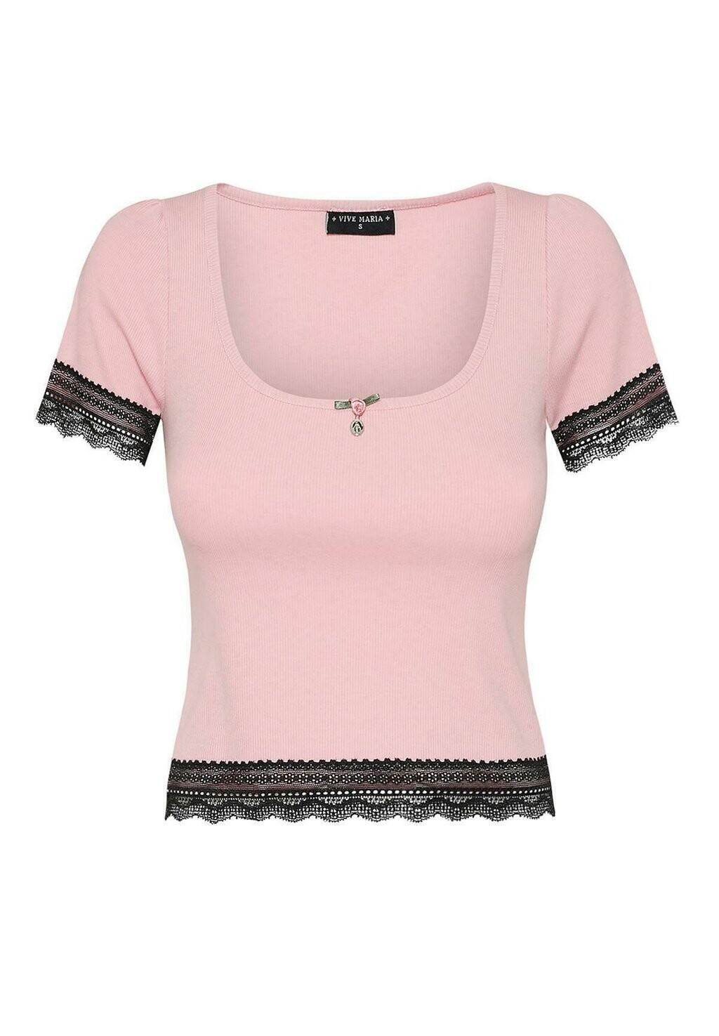 

Базовая футболка SWEET CROPPED Vive Maria, розовый
