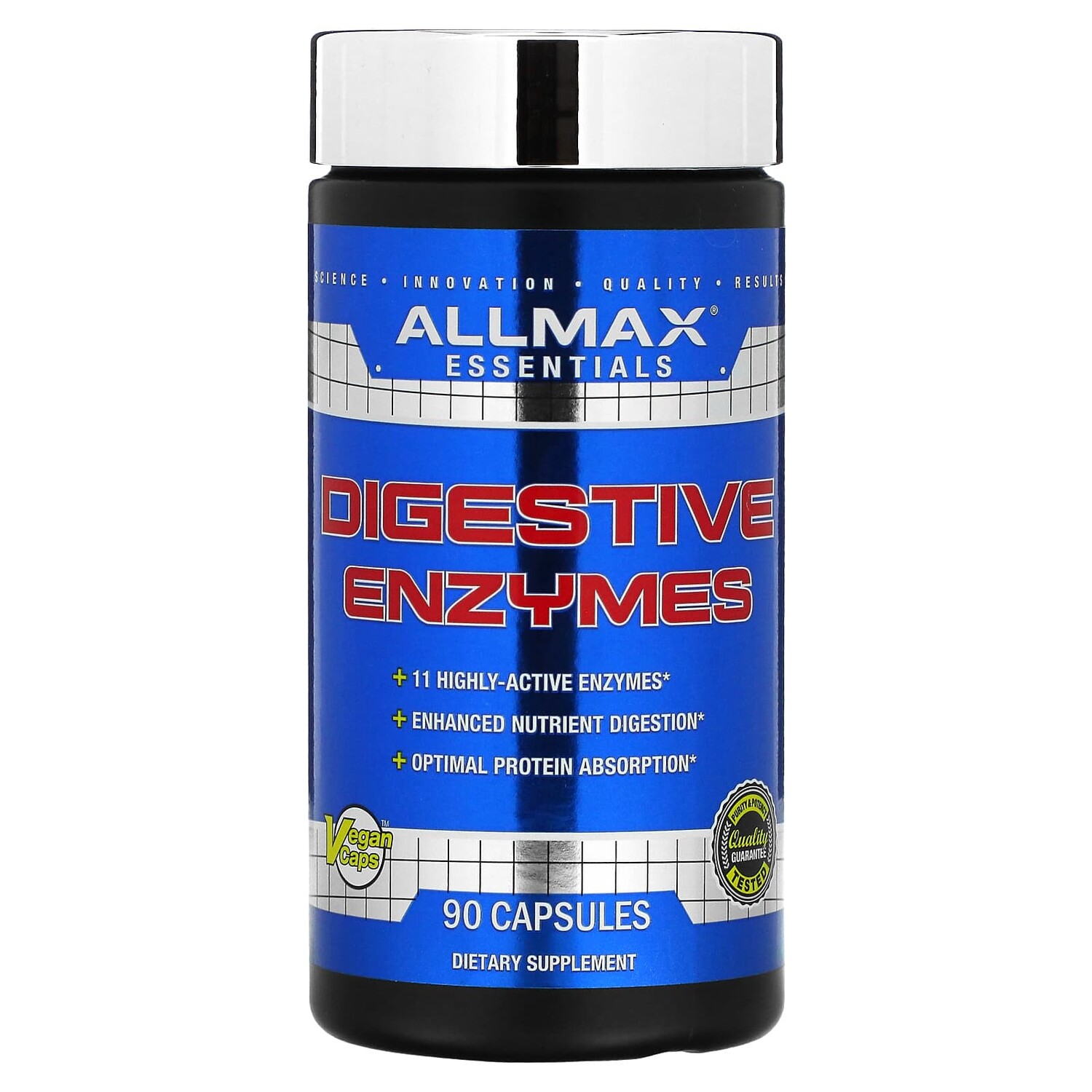 

Пищеварительные ферменты + оптимизатор белка, 90 капсул, ALLMAX