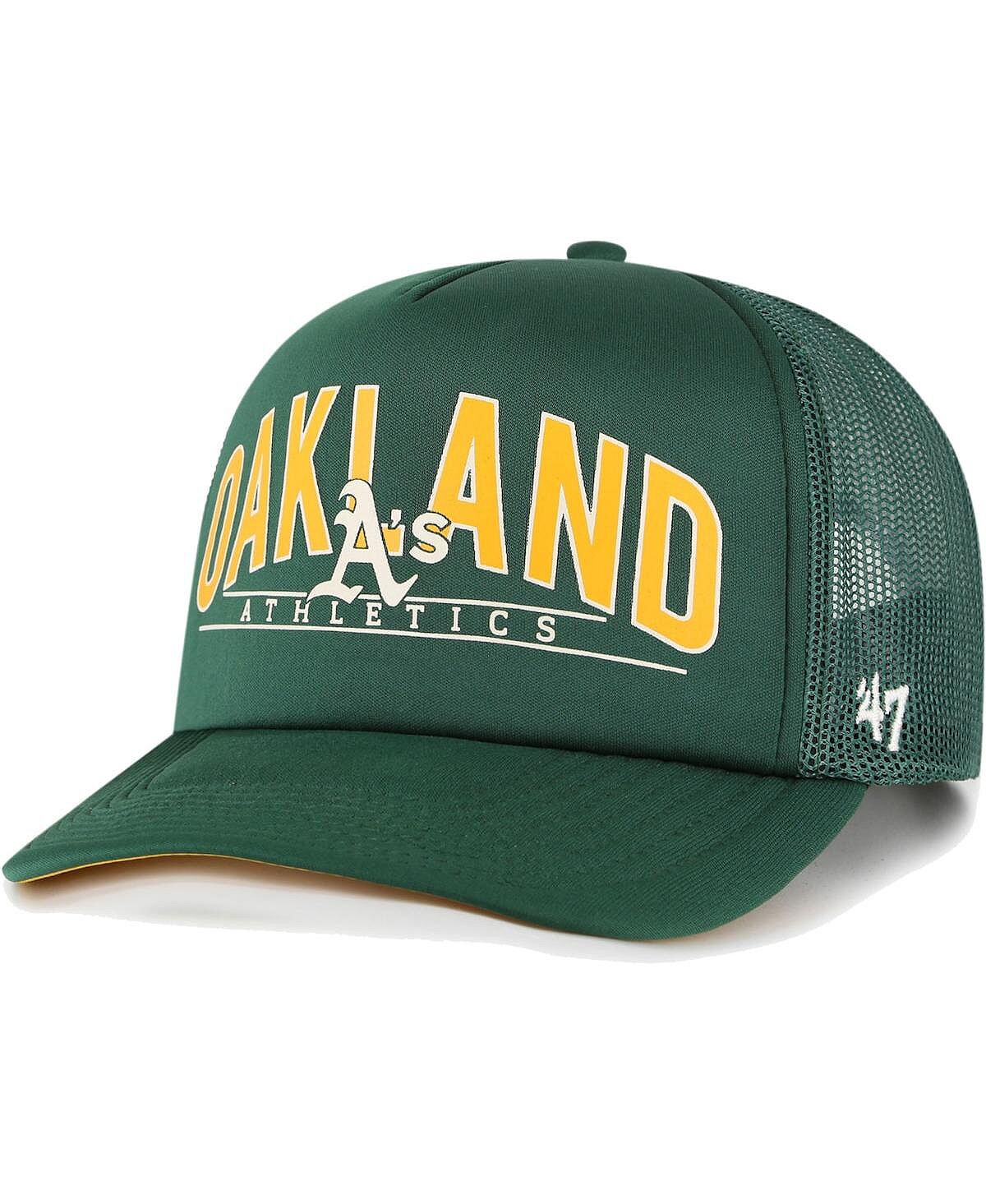 

Мужская зеленая кепка Oakland Athletics Backhaul из пенопласта Trucker Snapback '47 Brand