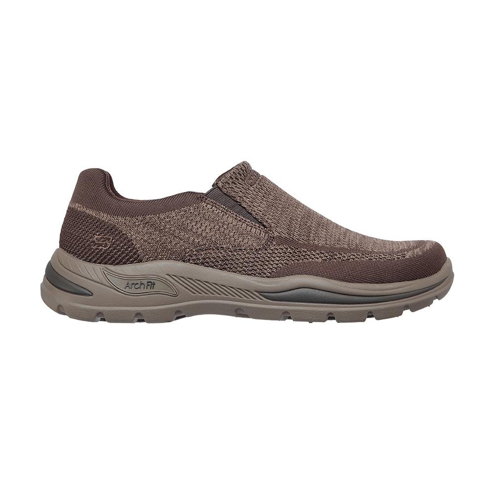 

Кроссовки Skechers Arch Fit Motley Vaseo slip-on, коричневый, Серый, Кроссовки Skechers Arch Fit Motley Vaseo slip-on, коричневый