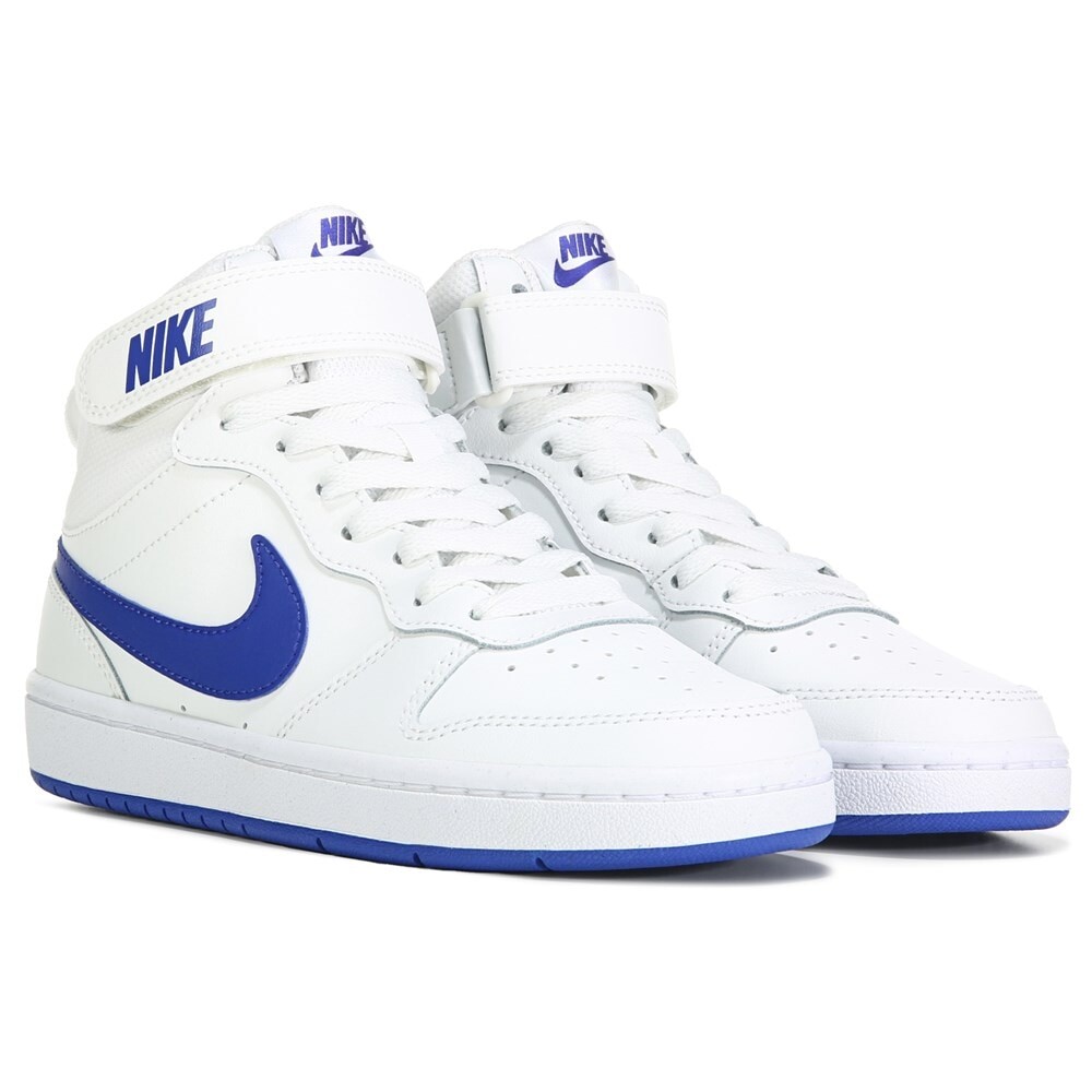 

Детские высокие кеды Court Borough 2 Big Kid Nike, белый
