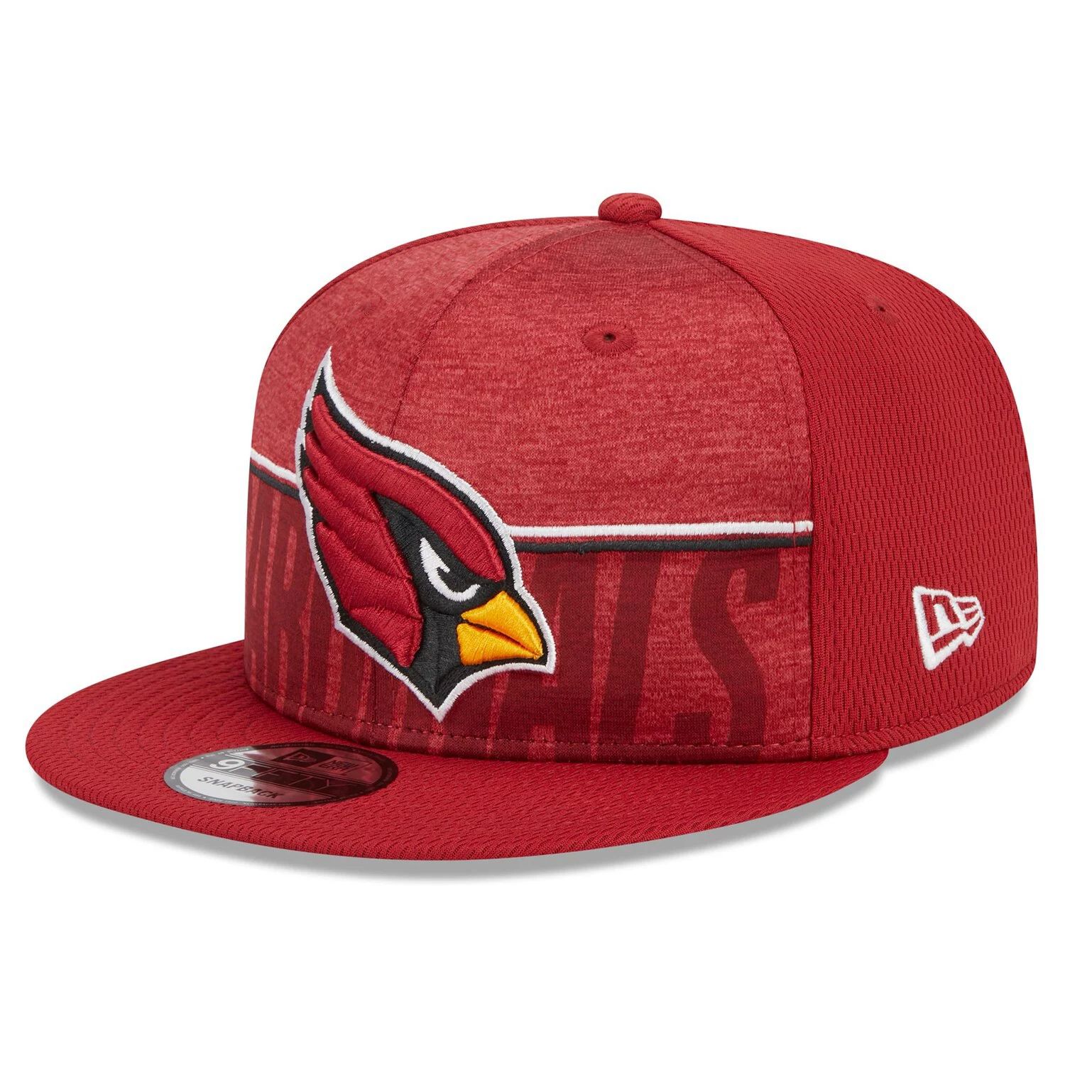 Мужская кепка Snapback New Era Cardinal Arizona Cardinals 2023, тренировочный лагерь НФЛ 9FIFTY мужская кепка cardinal черная arizona cardinals flawless 9fifty snapback new era