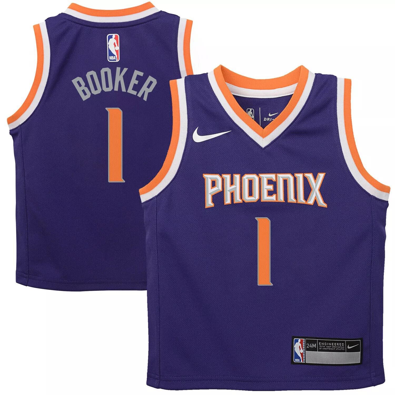 

Реплика Nike Devin Booker Purple Phoenix Suns - Icon Edition для младенцев Nike