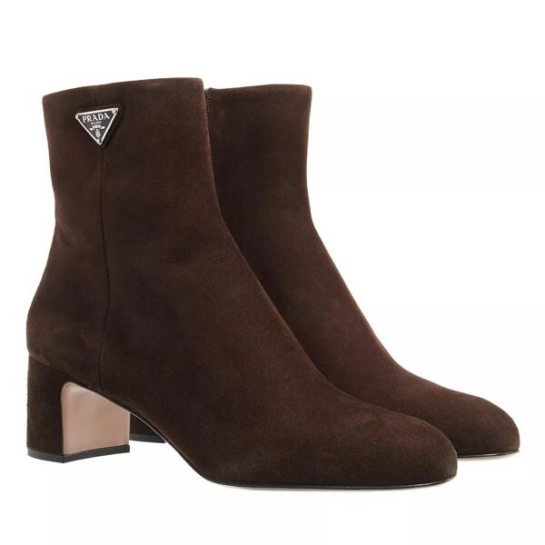 

Сапоги triangle ankle boot Prada, коричневый