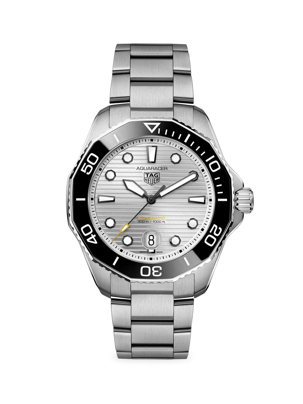 цена Часы-браслет Aquaracer Professional 300 из нержавеющей стали TAG Heuer, серебряный