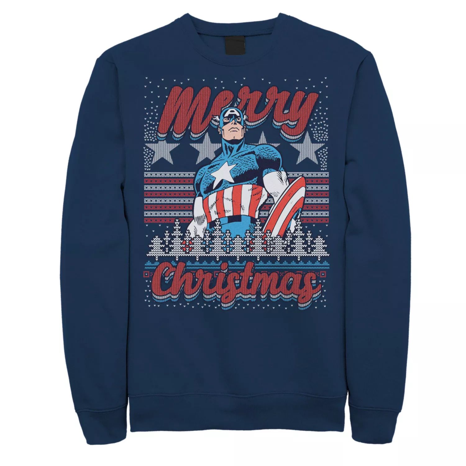 Мужской свитер Marvel Capitan America Merry Christmas Ugly Sweater Толстовка Licensed Character носки diwari marvel capitan america