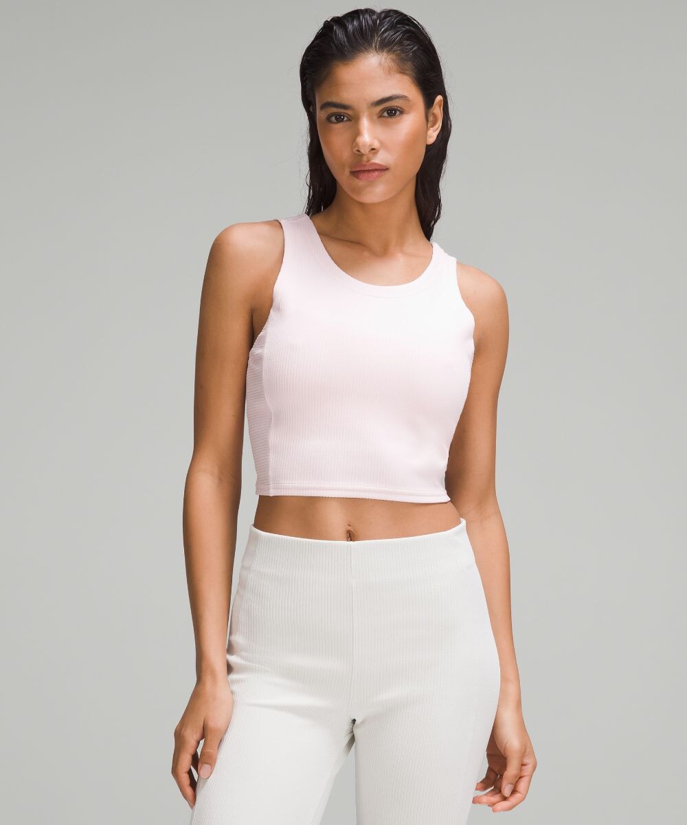 

Укороченная майка Softstreme в рубчик Lululemon, розовый