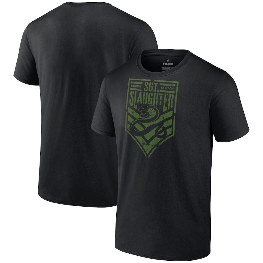 

Футболка с коротким рукавом WWE Authentic Sgt Slaughter, черный