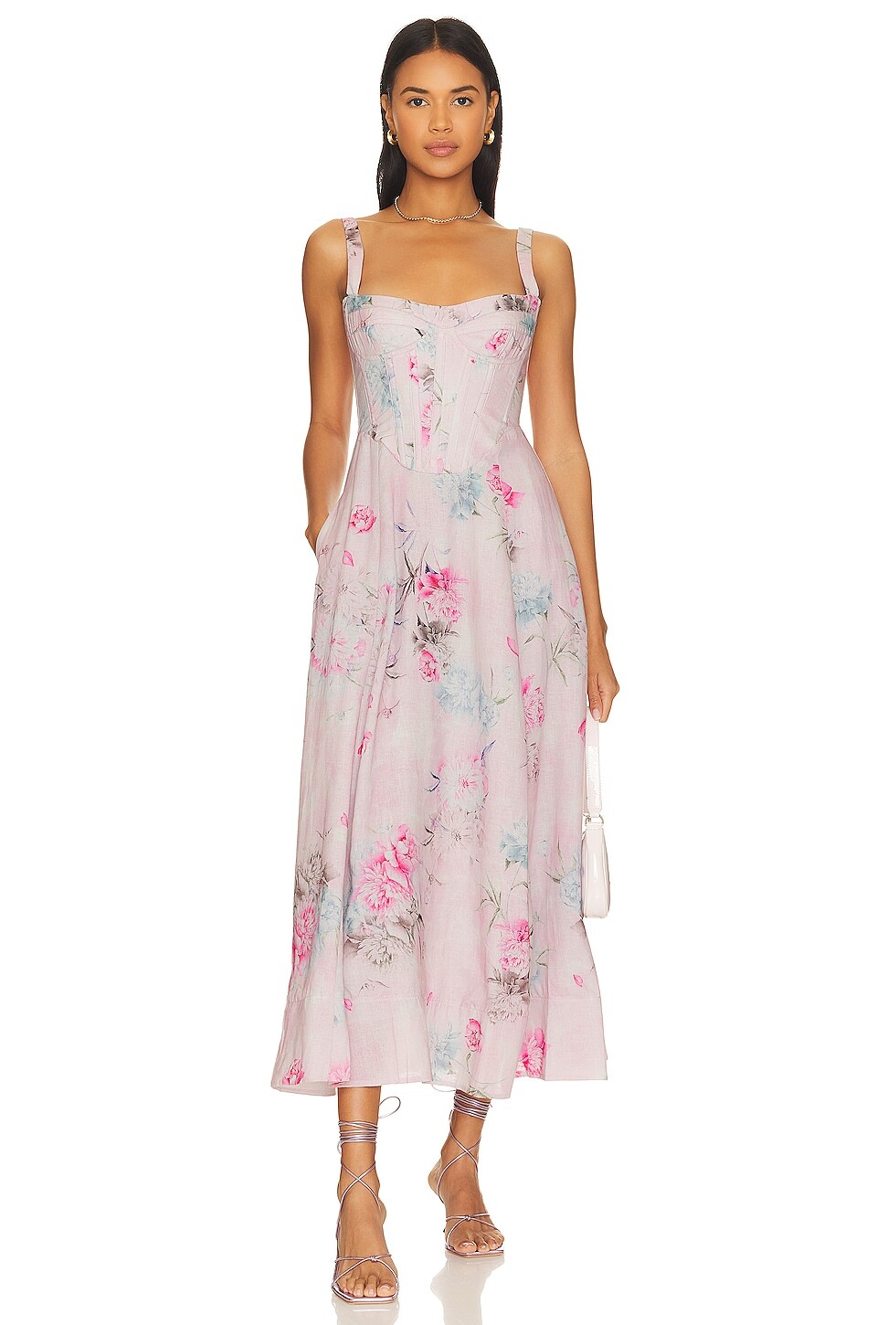 

Платье миди Bardot Adaline, цвет Garden Floral