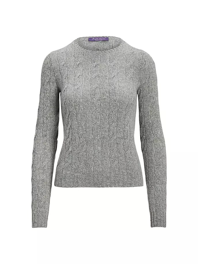 

Классический свитер косой вязки Ralph Lauren Collection, цвет grey mouline