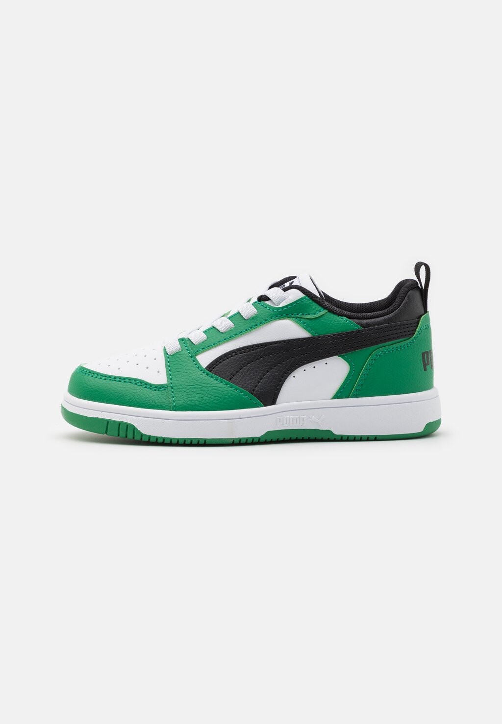 Низкие кроссовки Rebound V6 Unisex Puma, цвет white/black/archive green