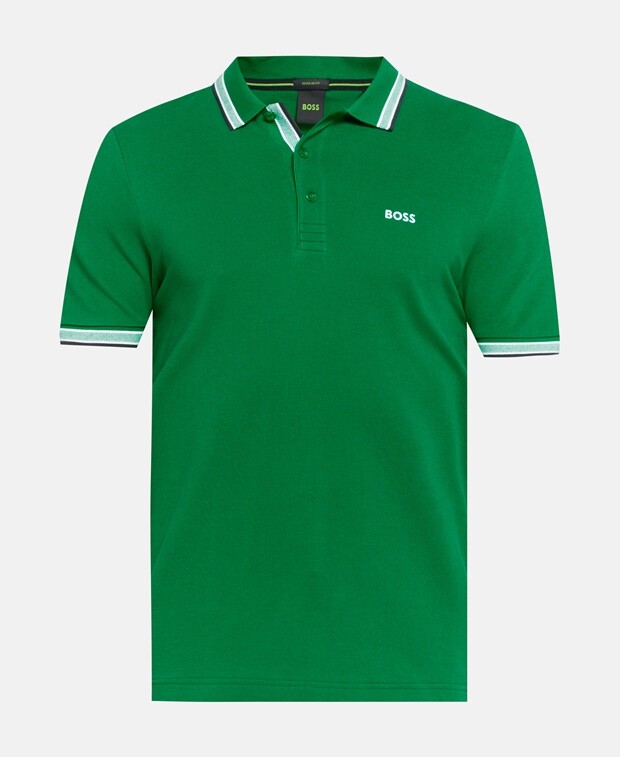 

Рубашка поло Boss Green, зеленое яблоко