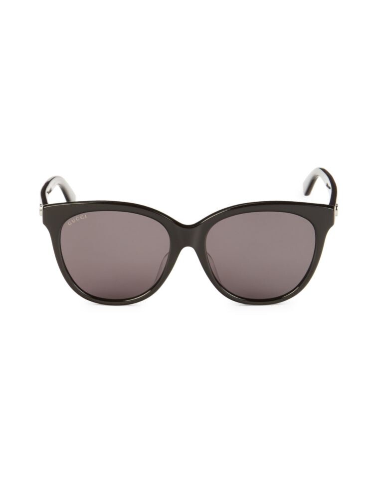 

Овальные солнцезащитные очки 56MM Gucci, черный