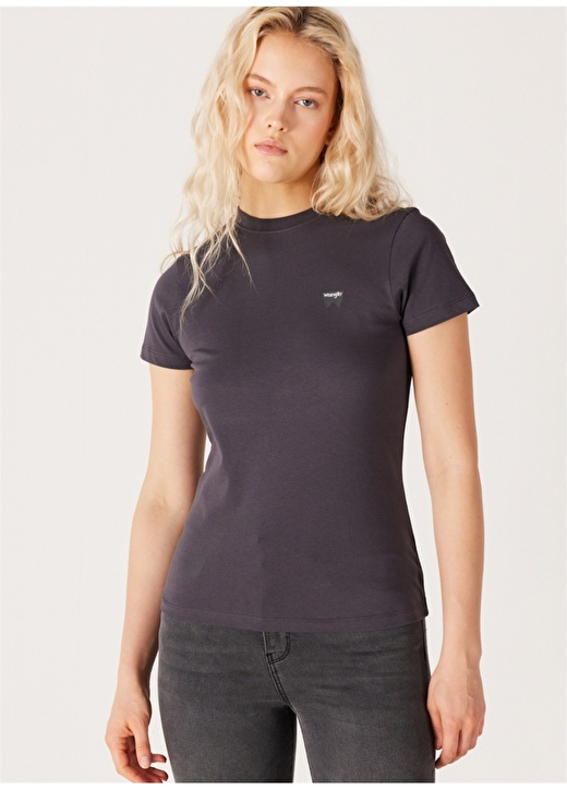 Черная женская футболка с круглым вырезом Wrangler