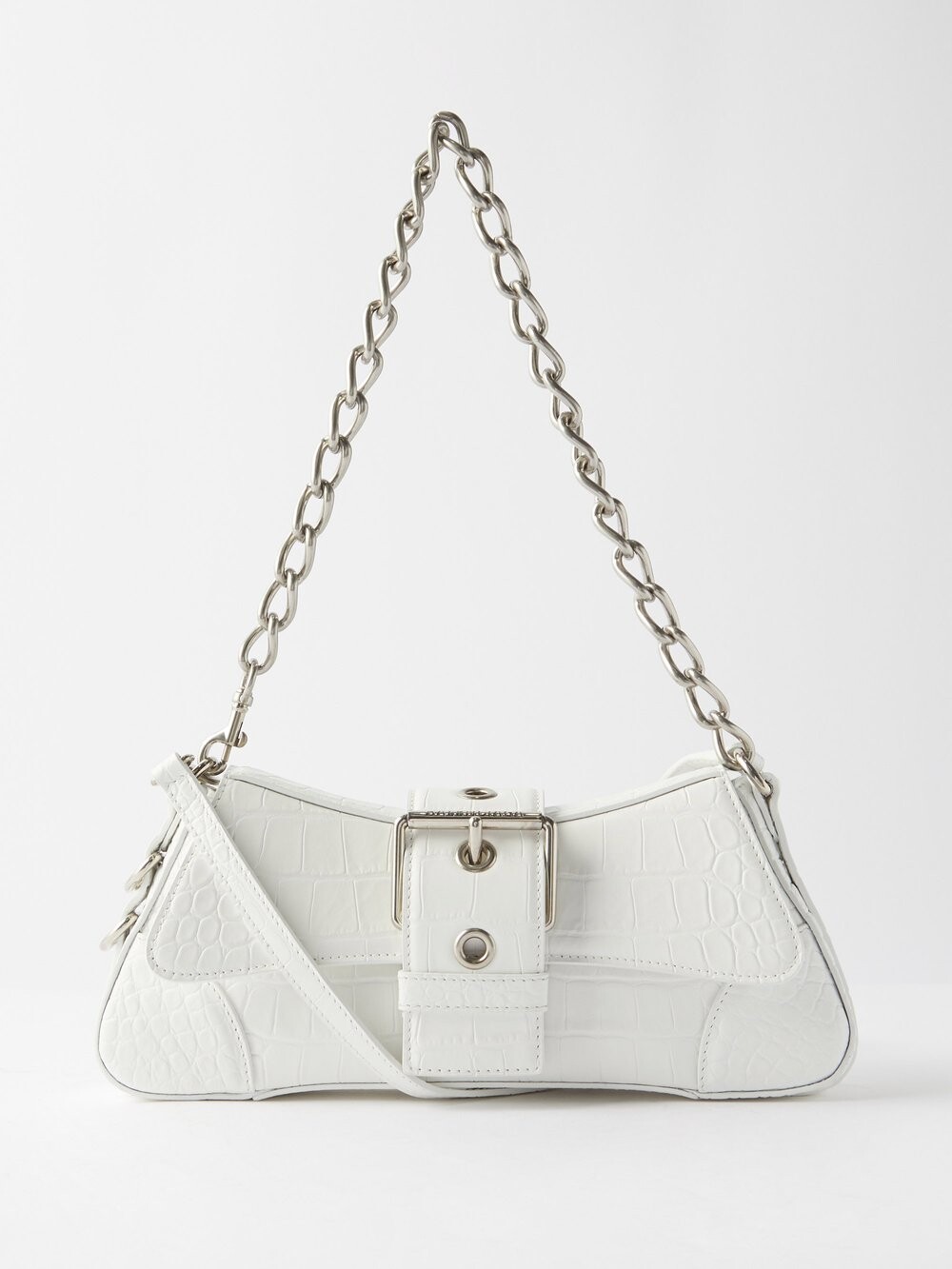 

Кожаная сумка через плечо lindsay s Balenciaga, белый