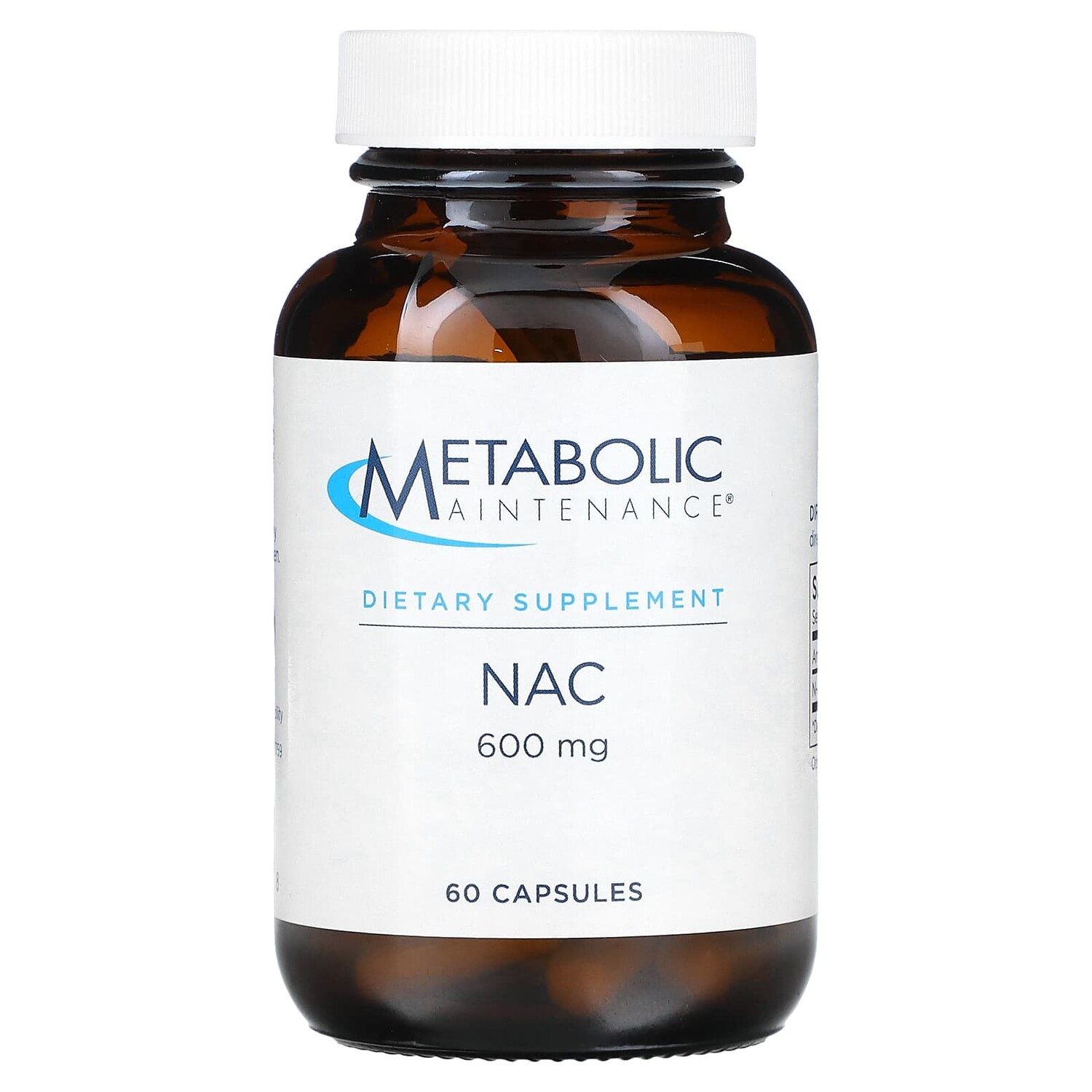

NAC, 600 мг, 60 капсул, Metabolic Maintenance