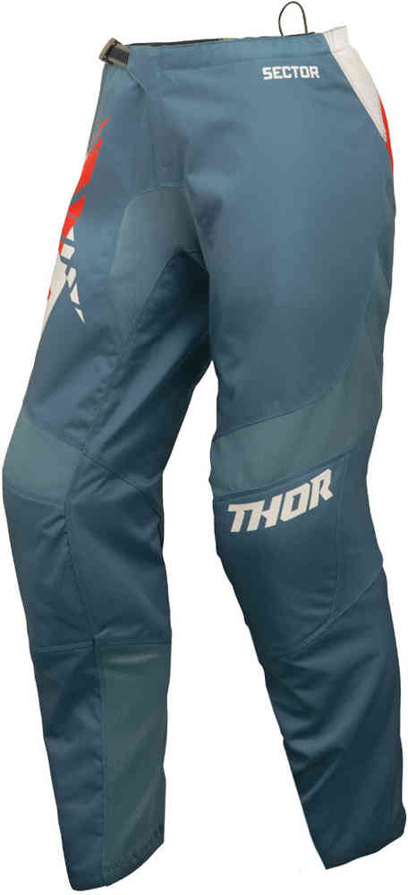 Женские брюки для мотокросса с секторным разрезом Thor, синий/белый/красный минимальные женские брюки для мотокросса sector minimal thor