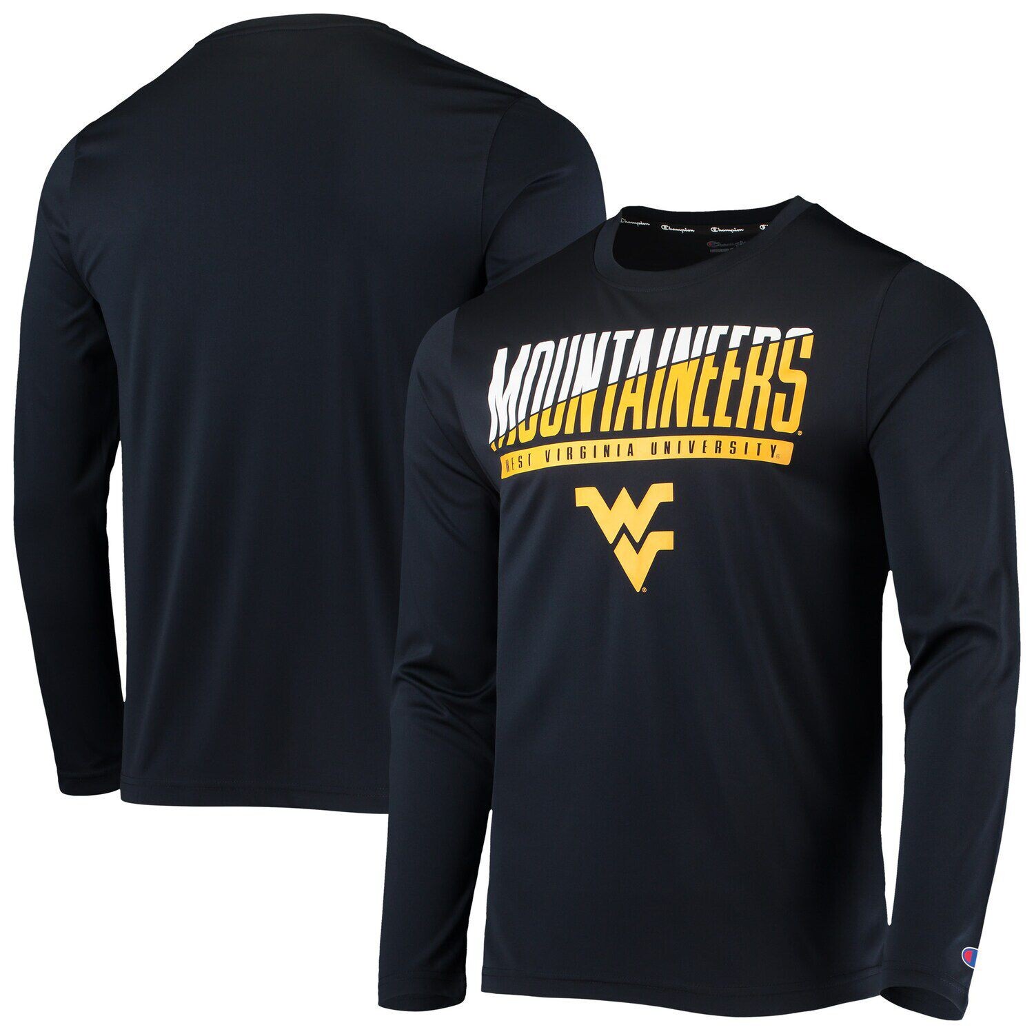 

Мужская темно-синяя футболка с длинными рукавами и надписью Champion West Virginia Mountaineers, Синий