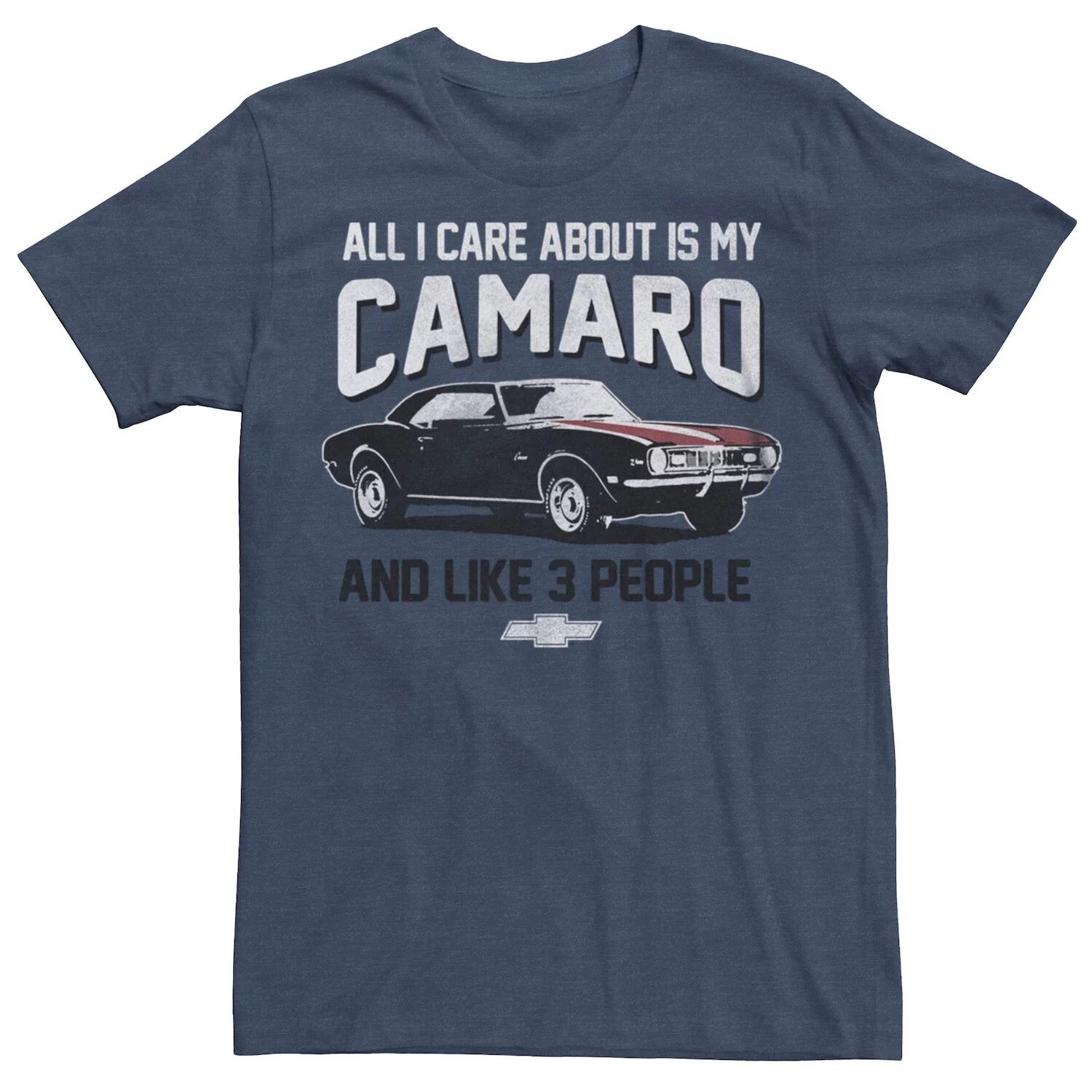 

Мужская модель General Motors: Все, что меня волнует, — это футболка Camaro Licensed Character