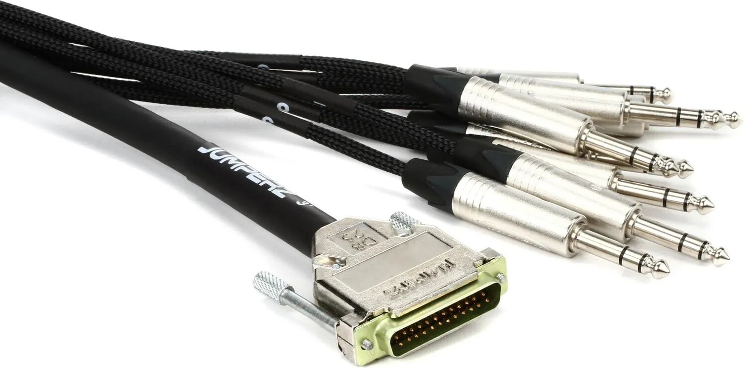 

JUMPERZ JDB25-TRS ZipLine DB25 — TRS 8-канальный аналоговый аудиоинтерфейсный кабель «папа» — 3 фута