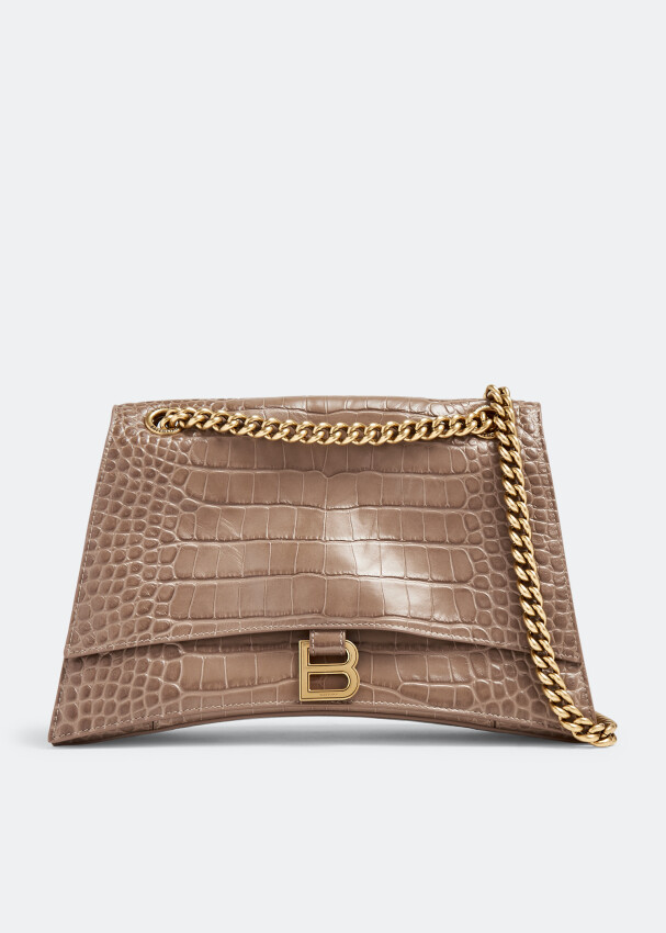 

Сумка Balenciaga Crush Medium Chain, коричневый