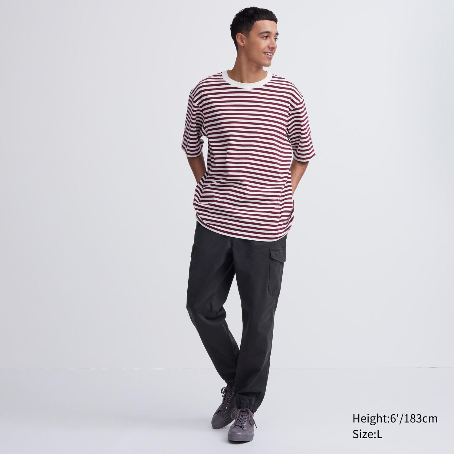 

Спортивные брюки-карго Uniqlo, темно-серый