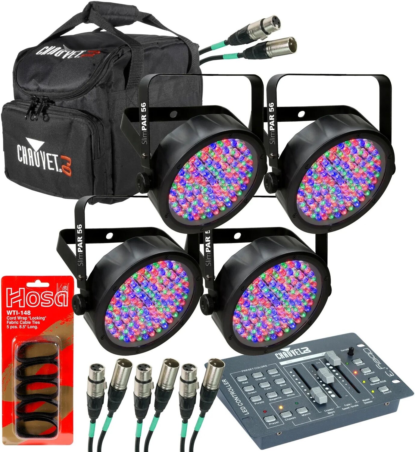 

Комплект Chauvet DJ SlimPAR 56 RGB PAR