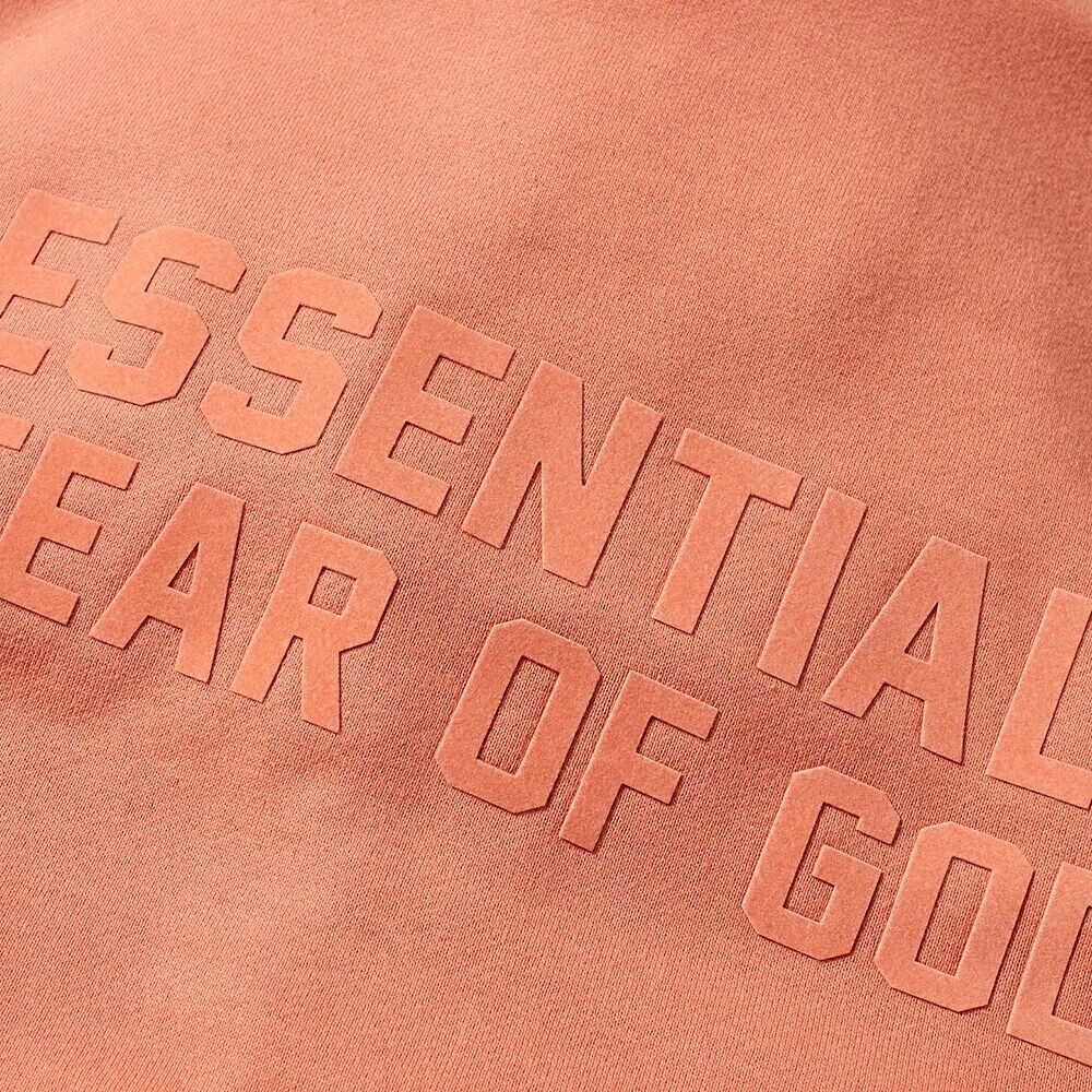 

Fear of God Essentials Детская толстовка на молнии с логотипом, оранжевый