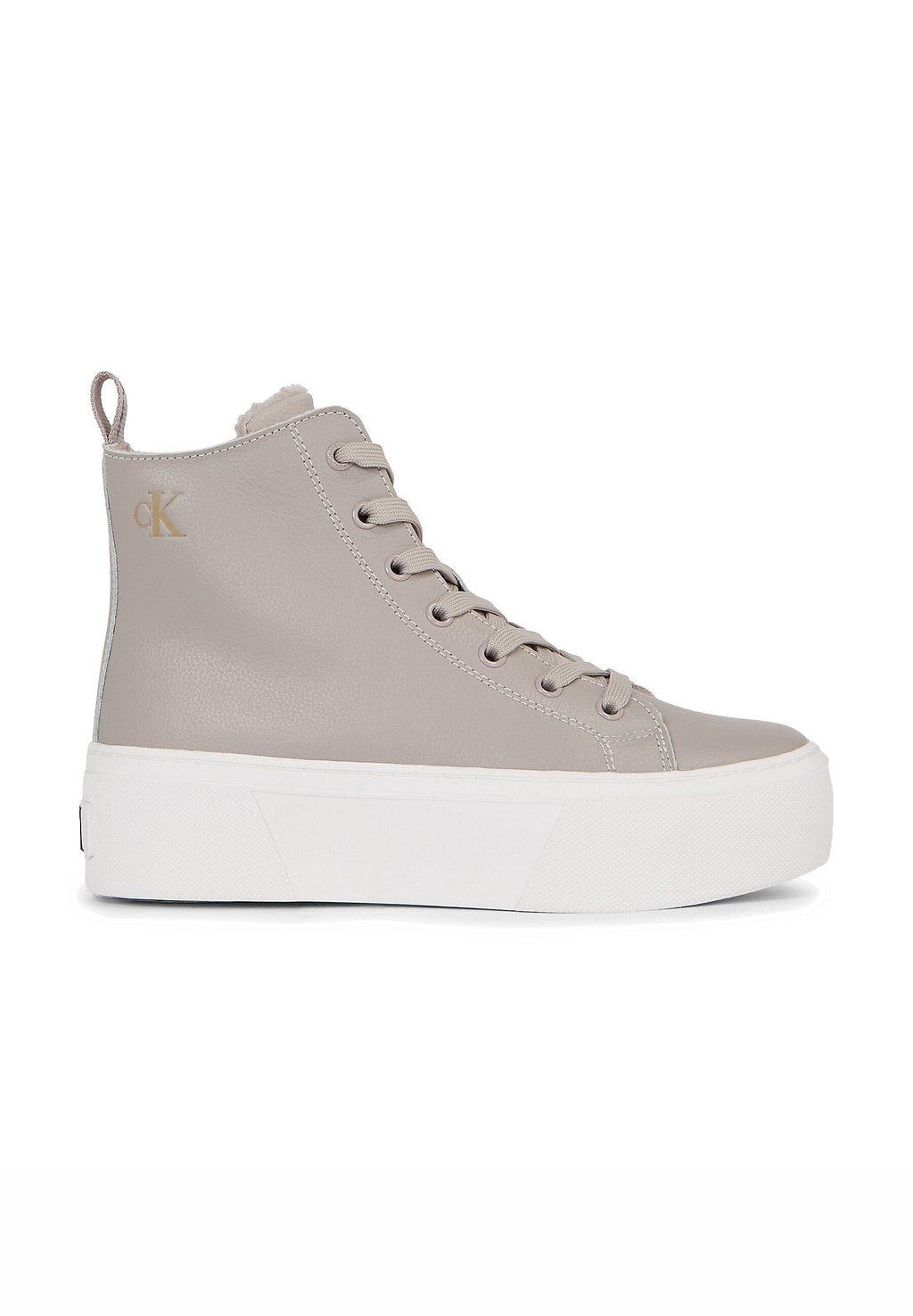 

Высокие кеды CUP FLATFORM MID WL LTH WN Calvin Klein Jeans, фиолетовый
