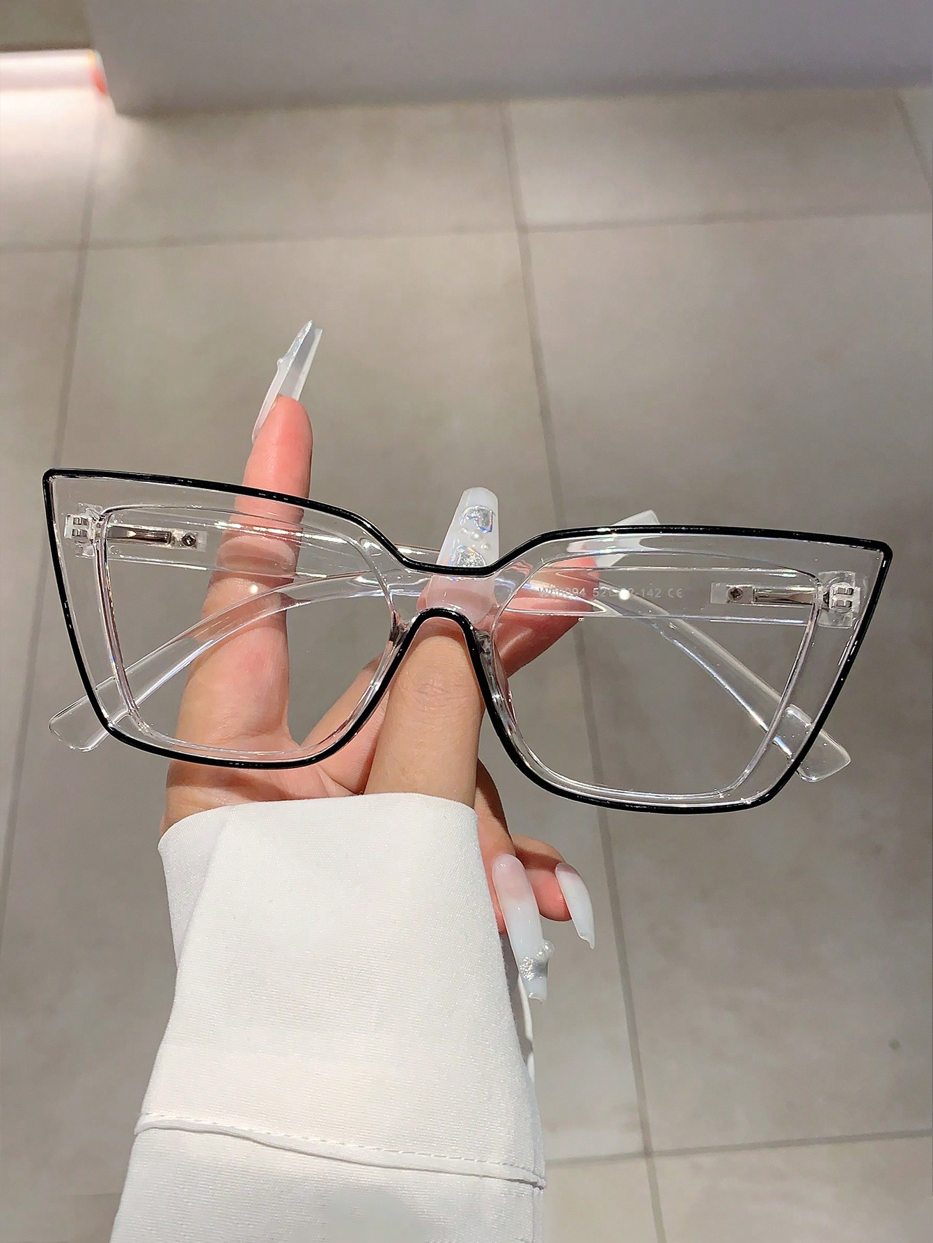 1 шт. женские разноцветные прозрачные очки в форме кошачьего глаза цена и фото