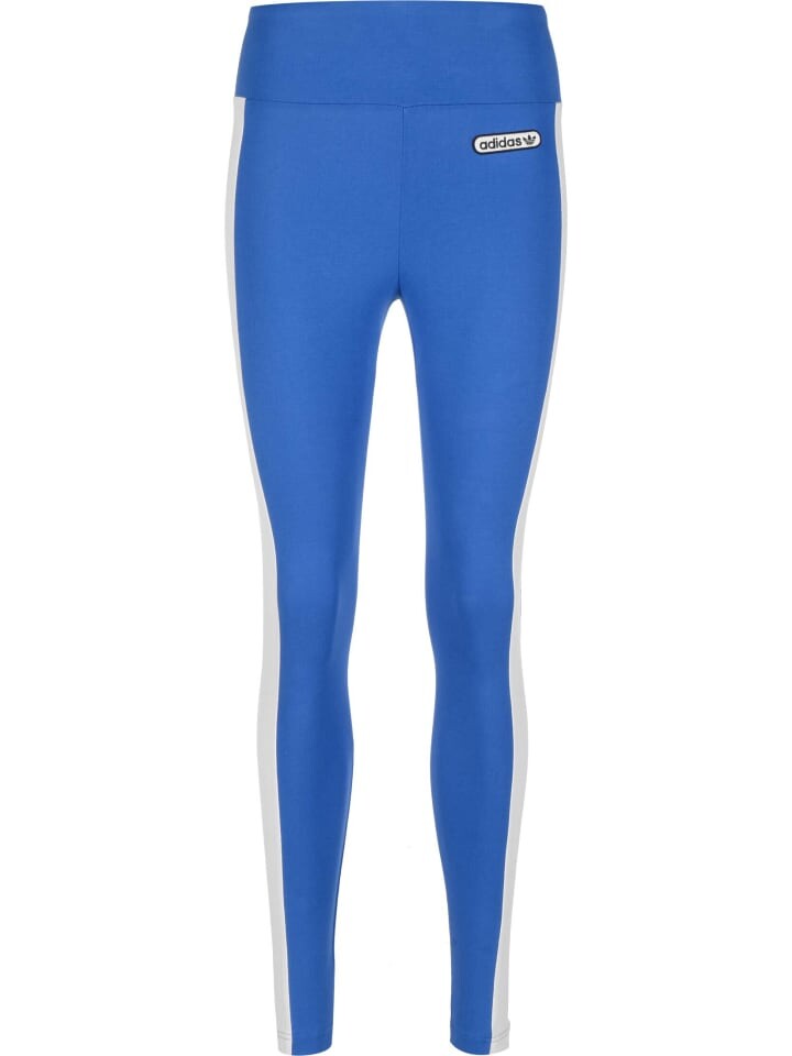 

Леггинсы adidas, цвет bluebird/wonder white
