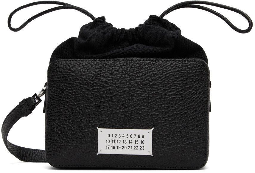 

Черная сумка через плечо с логотипом Maison Margiela