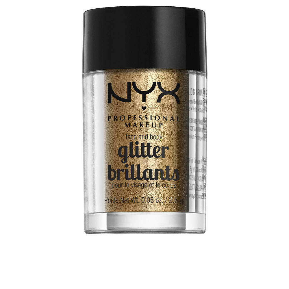 Тени для век Glitter brillants face and body Nyx professional make up, 2,5 г, bronze цена