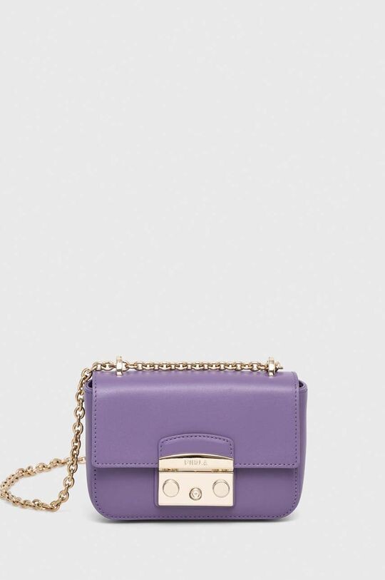 

Кожаная сумка Furla, фиолетовый