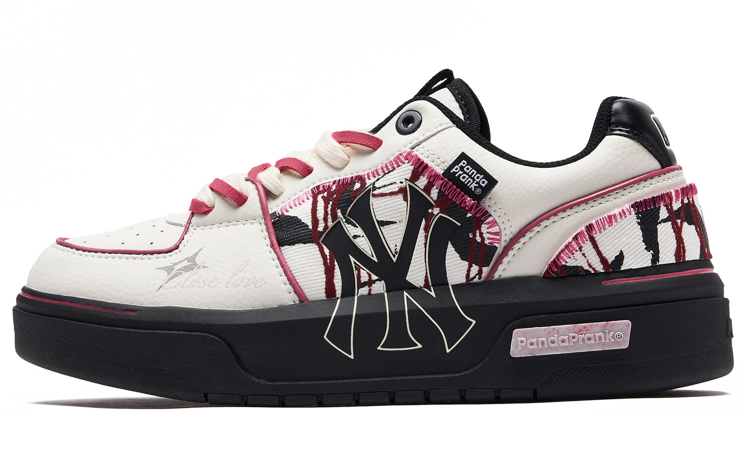 

Кроссовки MLB New York Yankees Skateboarding Shoes Unisex Low-top Black/white/red, черный/оранжевый