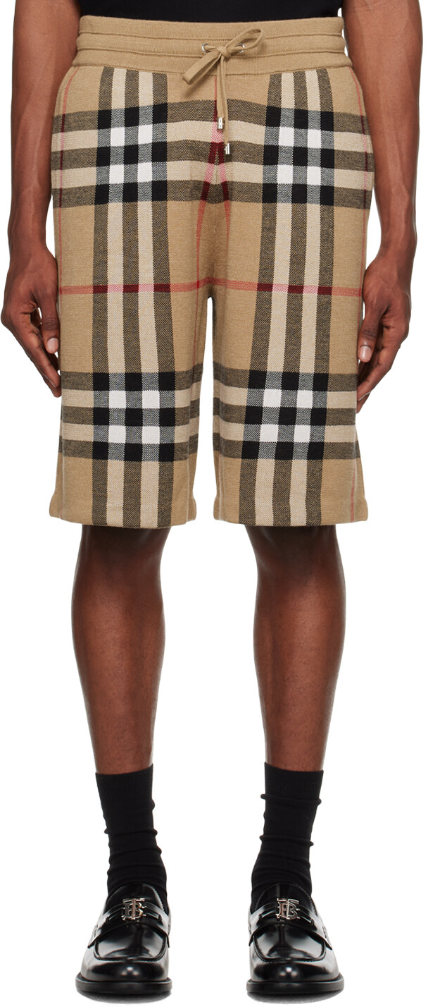 

Архив бежевых шорт в клетку Vintage Check Burberry